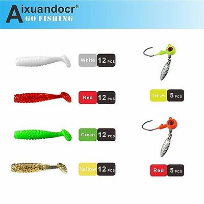 58PCS Soft Lure for Trout Bass, 1.6 inch Swimbaits Paddle Crappie Jig Heads  Hooks Fishing Lures for Saltwater Freshwater, Crappie Fishing Gift for  Panfish Perch Walleye Minnows - Yahoo Shopping