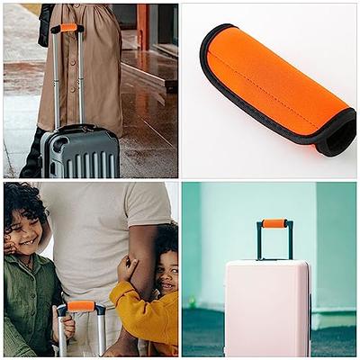 2Pcs Handbag Handle Leather Bag Wrap Covers Replacement Handle Protectors  Purse Strap Cover Handle Grip Suitcase Travel Bag Orange 