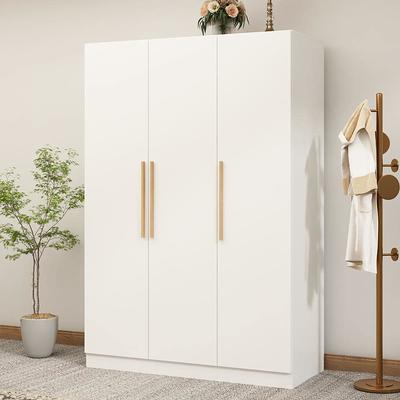 FUFU&GAGA 47.2-in H 3 Tier 12 Pair White Composite Shoe Cabinet in