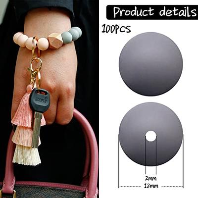  Silicone Beads, 70pcs 12mm Silicone Beads for Keychain