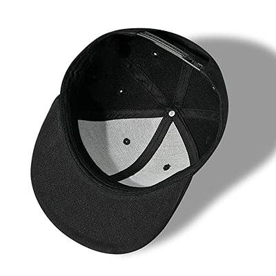 Mens Snapback Hats Hip Hop Baseball Cap Snapback Extender Adjustable Black  Fitted Hat