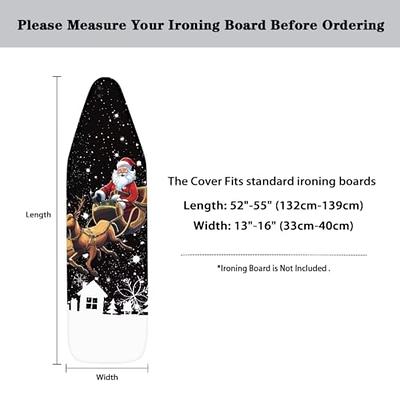 Psesaysky Christmas Iron Board Cover Extra Wide Thick Soft Santa Claus Deer Ironing  Board Cover and Pad Ventilate Iron Pads for Ironing Standard Size - Yahoo  Shopping