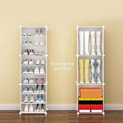 MAGINELS Portable Shoe Rack, 48 Pair DIY Shoe Storage Shelf