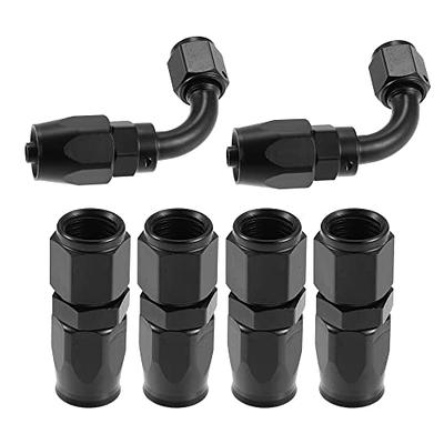 Ucreative 6AN PTFE Hose End Fitting Straight Black for PTFE Hose Only 2PCS  - Yahoo Shopping