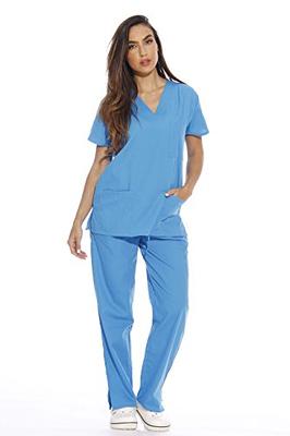 11149W Just Love Women's Scrub Sets / Medical Scrubs / Nursing Scrubs - M,  Aqua with Chocolate Trim,Aqua With Chocolate Trim,Medium - Yahoo Shopping