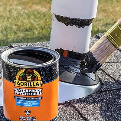 Gorilla 16 oz. Waterproof Patch and Seal Spray Paint in Black (6-pack)