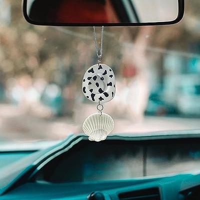 Bull Head Shape Pendant Car Rear View Mirror Charm Hanging