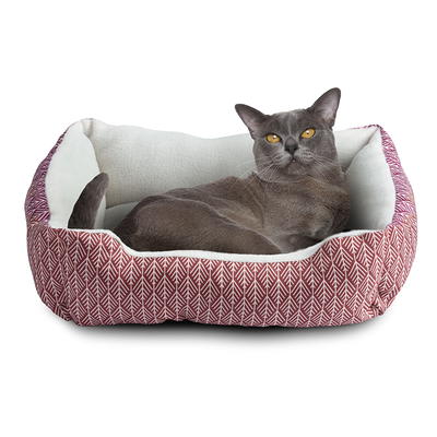 Vibrant Life Small Cozy Luxe Crate Mat Pet Bed, Gray 