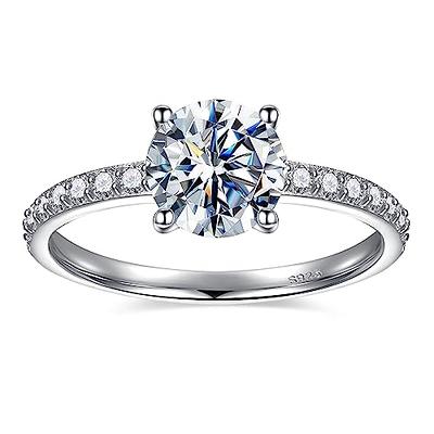 Yaresul Moissanite Wedding Rings for Women - 1.2CT Lab Created