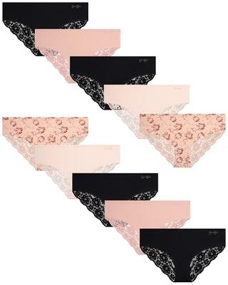 Jessica Simpson Women's Underwear - 10 Pack Seamless Hipster Briefs (S-XL),  Size Large, Black/Pearl/Rose Smoke/Floral - Yahoo Shopping