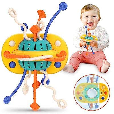 Montessori Baby Travel Toys for 1 year old, UFO Pull String Sensory  Activity Baby Busy Toy 6 to 12 Months, Toddler Travel Toy, Car Seat Toys  for