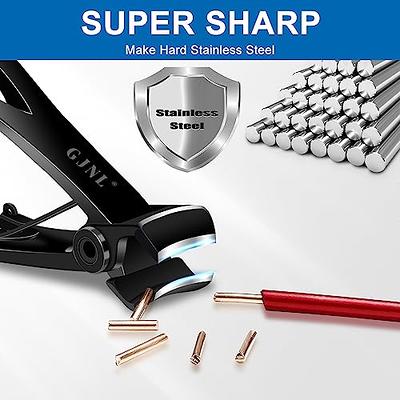 VOGARB Nail Clippers for Thick Nails Extra Wide Jaw Opening Large Long  Handle Nail Cutter with File Heavy Duty Fingernail Toenail No Splash for  Men