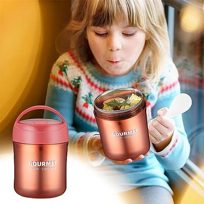 500ml Stainless Steel Thermos Lunchbox with Spoon for Kids