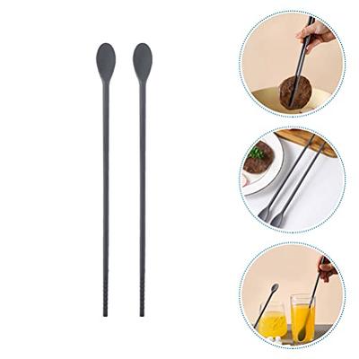 Long Bar Spoon Coffee Mixer Stick Wand Stainless Steel Scoop