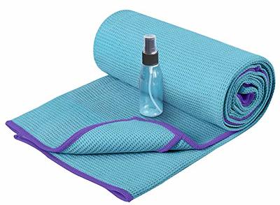 Clever Yoga Mat Towel Non-Slip for Hot Yoga. Grippy Double Sided Suede  Microfiber Towel Non-Slip Grip. Multifunctional - No Slip Yoga Mat Towel -  Mat Cover - The Travel Yoga Mat Non