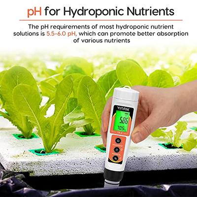 YINMIK PH Meter, Digital 4 in 1 PH EC TDS Temp Meter for Water