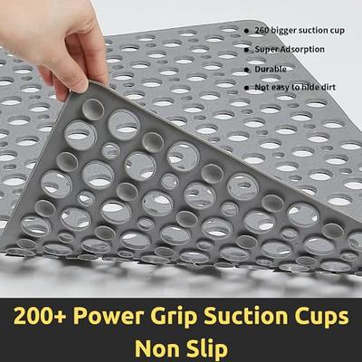 Shower Mat Non Slip Bathtub Mat With Suction Cup And Drain Hole