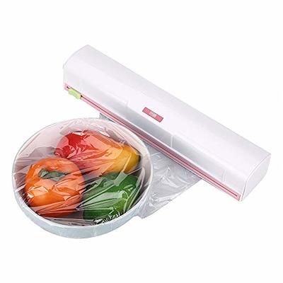 Plastic Cling Wrap Storage Holder with Slide Cutter Cling Film