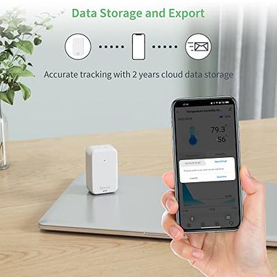 ORIA Thermometer Hygrometer Wireless Bluetooth Outdoor Thermometer Smart  Home Temperature and Humidity Sensor