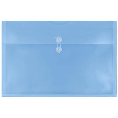 Pendaflex Expandable Poly String & Button Booklet Envelope, Clear, Legal, 3/Pack