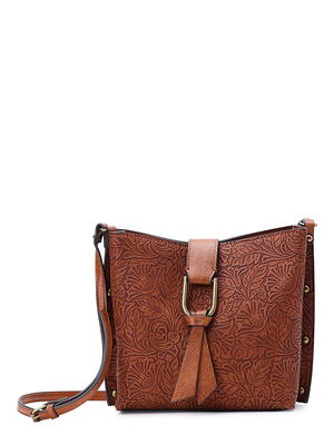 Time and Tru Women's Kate Flap Front Crossbody Bag