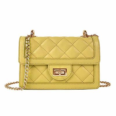 Mini Argyle Quilted Zipper Square Bag, Metal Letter Decor Shoulder Bag,  Fashion Crossbody Purse For Women - Temu