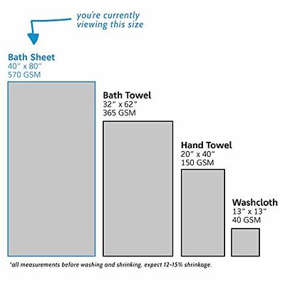 GILDEN TREE Waffle Towels Quick Dry Lint Free Thin Bath Sheets 40x80  Oversized Extra Large for Adults, Classic Style (White)
