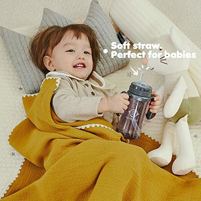 GROSMIMI Spill Proof no Spill Magic Sippy Cup with Straw with