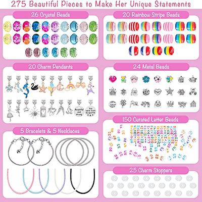  200 PCS Glass Beads for Jewelry Making Pink Beads for Jewelry  Making 8mm Beads Round Glass Beads for Bracelets Necklace with Stretch Cord  Glass Beads 8mm for DIY Crafts Gifts Girls