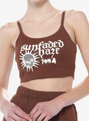 Sunfaded Haze Mushroom Girls Crop Cami - Yahoo Shopping