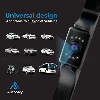 AutoSky HD Dash Cam Front and Rear - AutoSky