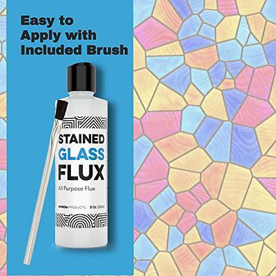 8oz Liquid Zinc Flux for Stained Glass, Soldering Work, Glass