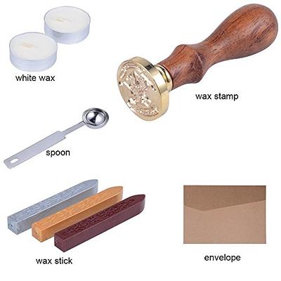 Wax Seal Stamp Kit, Classic Old-fashioned Antique Wax Stamp Seal Kit