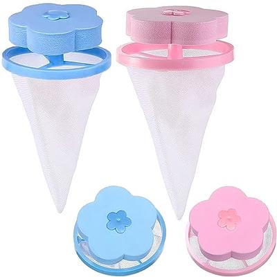 2 Pcs Reusable Washing Machine Floating Lint Mesh Bag Portable Washer Lint Catcher, Hair Filter Net Pouch, Washer Hair Catcher, Washing Machine Lint