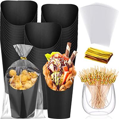 Paper Cups French Cones Holder Food Charcuterie Popcorn Fry For