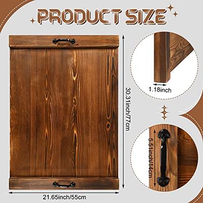 Farmhouse Noodle Board Rustic Wood Stove Top Cover with Handles - On Sale -  Bed Bath & Beyond - 29761232