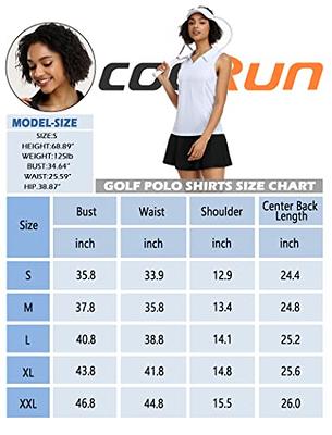 COOrun Womens Golf Shirt Moisture Wicking V Neck Tennis Shirts
