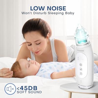 Grownsy Nasal Aspirator for Baby | Baby Nose Sucker | Electric Nose Suction for Toddler, Automatic Booger Sucker with 3 Silicone Tips, Pause & Music