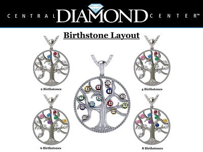Sterling Silver Mother's Family Tree of Life Pendant - Mother and 6  Children– CladdaghRING.com
