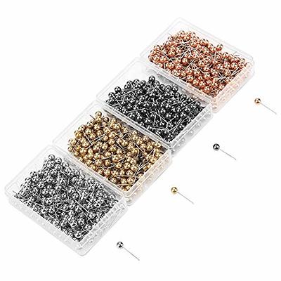 Samfox 800pcs Sewing Pins, Pearlized Head Straight Pins with Colored Heads  for Quilting, Dressmaker Jewelry Craft Decoration with Transparent Cases, 4  Colors - Yahoo Shopping