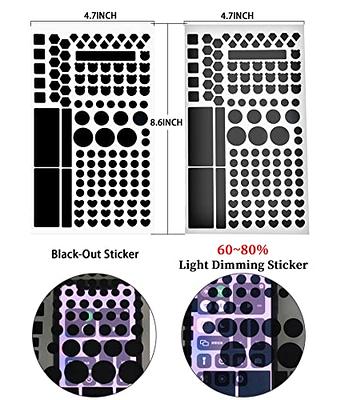 Auto LED Blackout Stickers Stickers Dimming Light Blocking Stickers For  Electronics Household Electronic Products