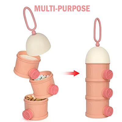 Accmor Baby Formula Dispenser On The Go, 3 Layers Stackable Non-Spill Snack  Storage Milk Powder Formula Container for Travel, BPA Free, Pink - Yahoo  Shopping