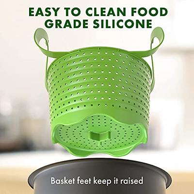 Avokado Silicone Steamer Basket for 3qt Instant Pot [6qt, 8qt avail], Ninja  Foodi, Other Pressure Cookers - 100% Food Safe, BPA-Free, Dishwasher Safe