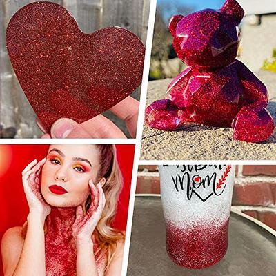 2.12 Oz/60g Rainbow Ultra Fine Glitter Powder Metallic Resin Glitter PET  Flakes Crafts Sequins Epoxy Chips Flakes for Tumblers Jewelry Making (Coral  Red) - Yahoo Shopping