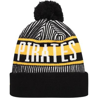 Pittsburgh Steelers New Era Youth Marl Cuffed Knit Hat with Pom - Black