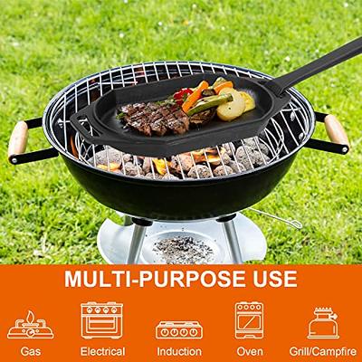 MixRBBQ Cast Iron Skillet Plate - Pizza Pan Pizza Oven Accessories