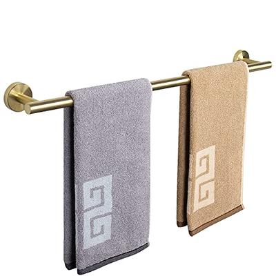 NearMoon Bathroom Towel Bar, Bath Accessories Thicken Stainless Steel Shower Towel Rack for Bathroom, Towel Holder Wall Mounted (1 Pack, Brushed