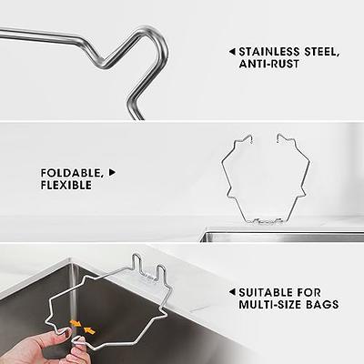  Xgunion Roll-up Dish Drying Rack Over Sink (17.8 x 11.8) 304 Stainless  Steel Foldable Sink Dish Drainer Racks for Kitchen Sink Counter