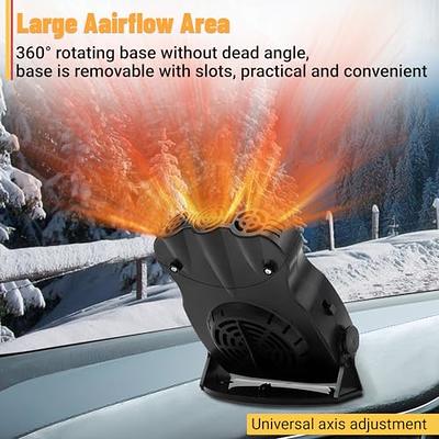 Car Heater, 12V 200W Portable Heater For Car Windshield Defogger Defroster  Fast Heating & Cooling 2 in 1 Modes with 360 Degree Rotary Base Car Heater  that plugs into cigarette lighter - Yahoo Shopping