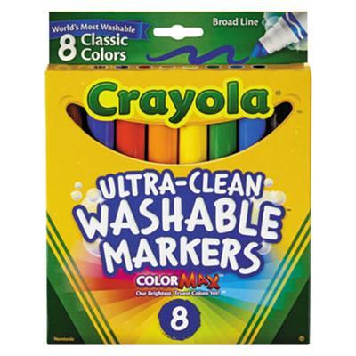 Colorations Washable Classroom Value Pack Chubby Markers - Set of 128